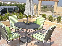 Sunbrella exterior fabric seating 