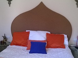 Moroccan shaped headboard 